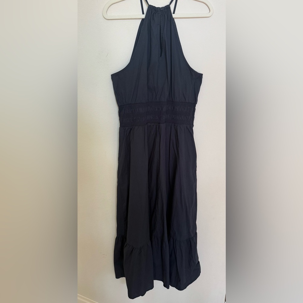 NWT NWT A new day Sleeveless Poplin Halter Neck Midi Dress L - Picture 4 of 5